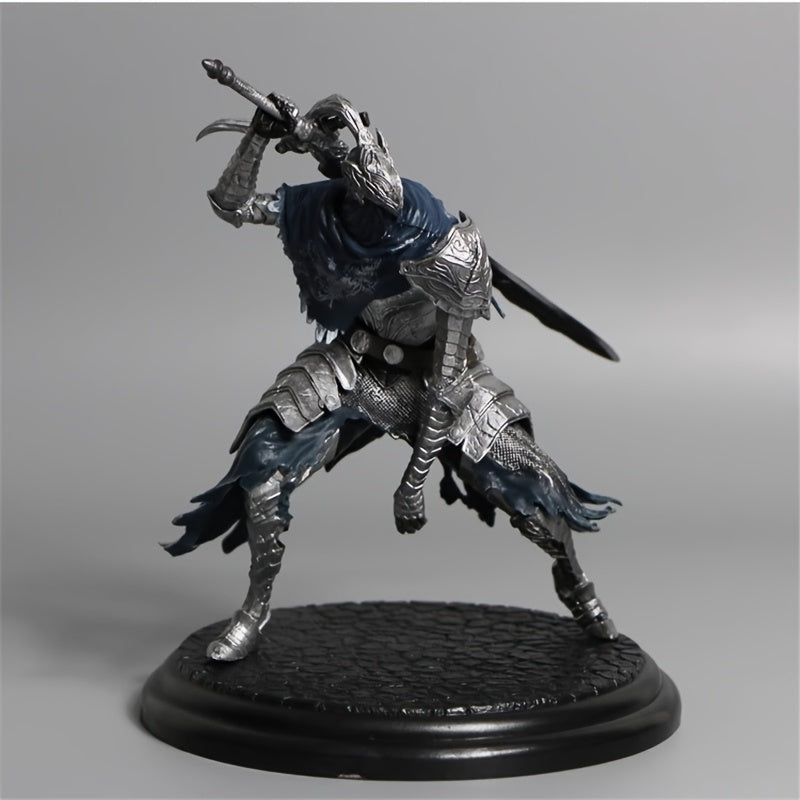 High PVC Figure Collectible Statue with Armor & Sword for Desktop Display
