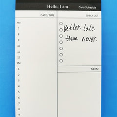 50pcs Tearable Notepad Trip Planner Memo Pad Set