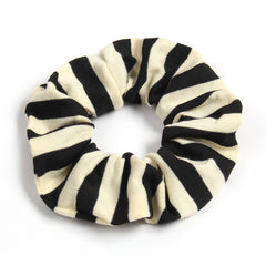 Striped Candy Hair Scrunchies For Women Girls Soft Fabric Scrunchie