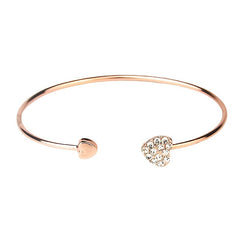 Love Heart Bangle Bracelet Hand Jewelry For Women