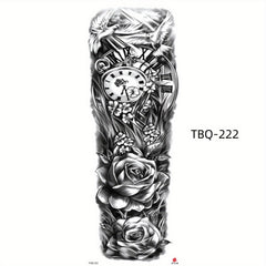 Ghost Flowers Skull Street Style Tattoo Stickers Waterproof