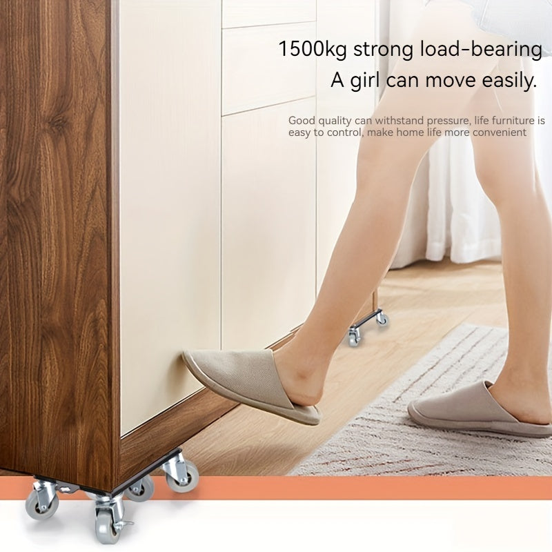 5 Wheel Load Bearing Mobile Pulley Shifter With Brake
