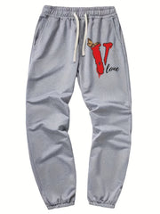 Butterfly V Print Men s Drawstring Sweatpants Pocket Casual Comfy Jogger Pants