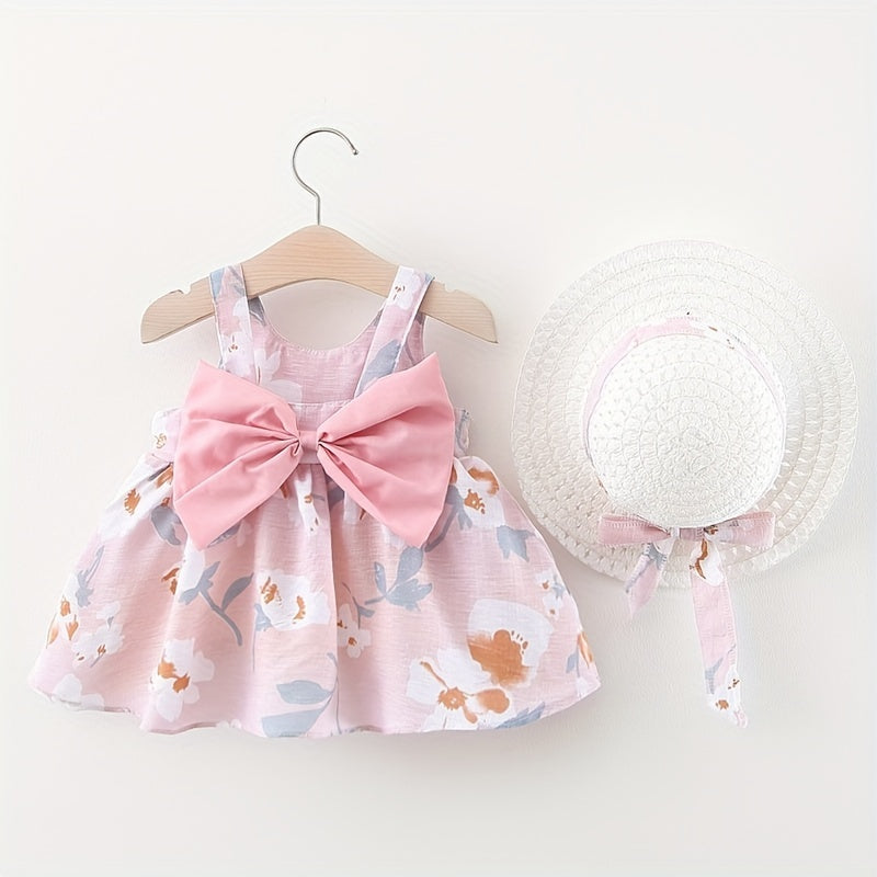 Baby Princess Dress with Big Bow Flower Skirt