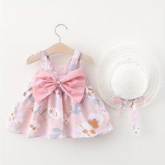 Baby Princess Dress with Big Bow Flower Skirt
