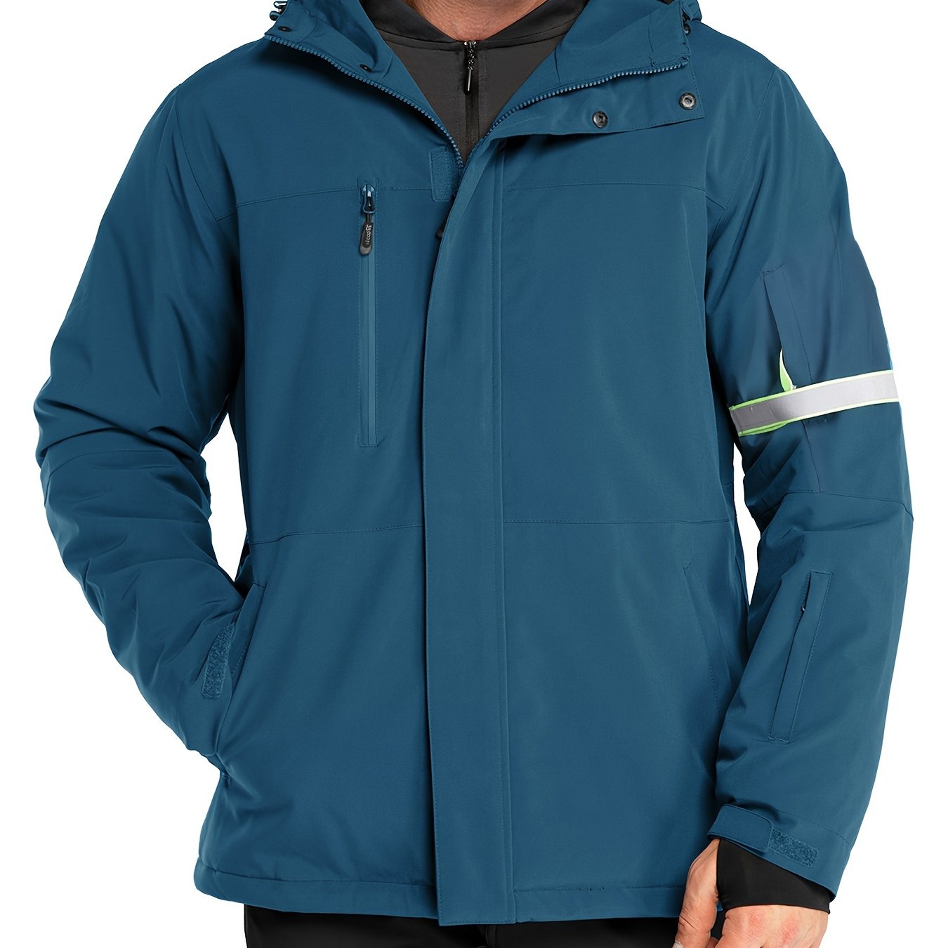 Men's Waterproof Hooded Snow Jacket Warm Winter Coat