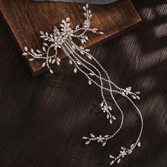 Extra Long Wedding Hair Pins Faux Pearl & Crystal Bride Hair Accessories