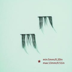 90pcs Cluster Eyelashes Fish Tail False Eyelashes 9 15mm Mix Tray