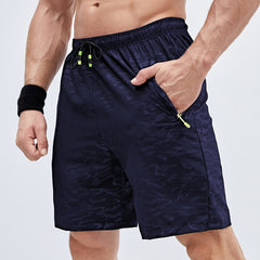 Men's Breathable Shorts With Side Zipper Pockets