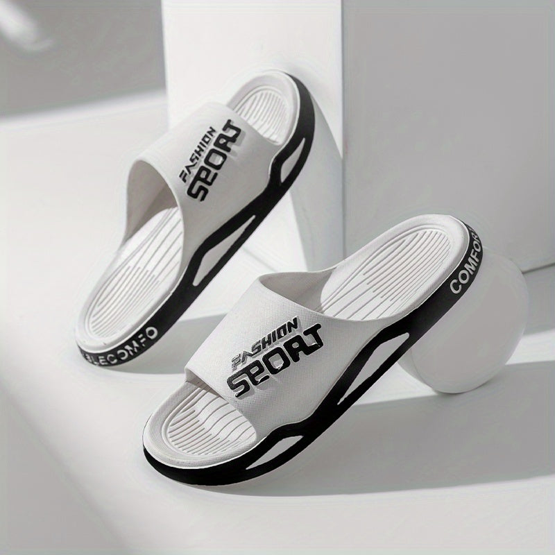 Men's Non Slip Slides Lightweight Slippers for Indoor Outdoor
