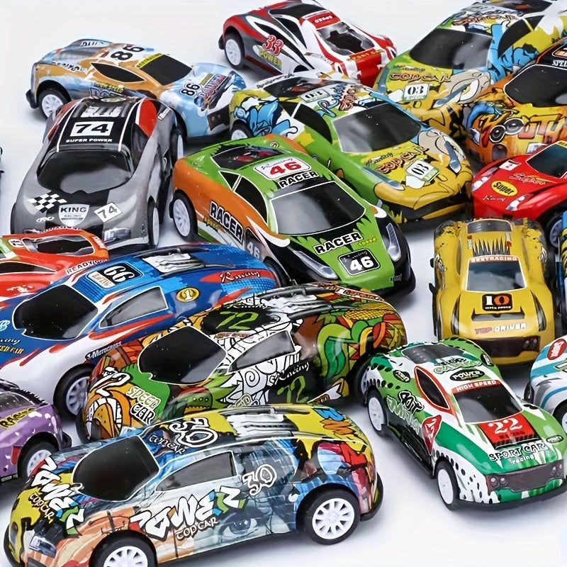 Alloy Inertia Pull Back Car Decorative Toy Car Model Mini Racing Car Toy
