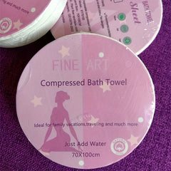 1pc Disposable Compressed Towel for Travel Hiking Camping