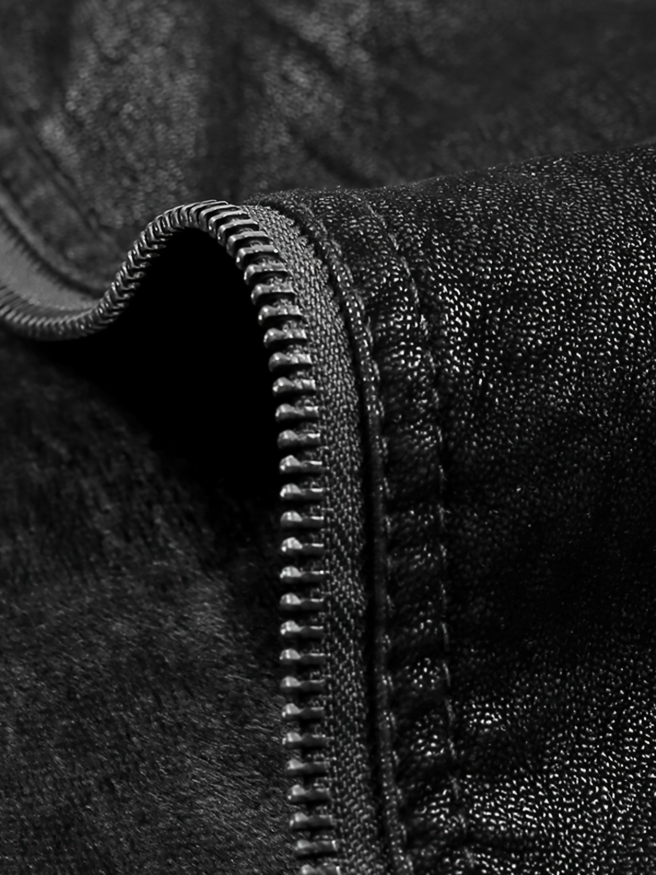 Men's Middle aged PU Leather Jacket With Zipper