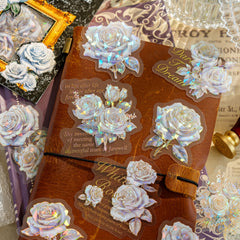 20pcs Rose Flower Gift Series Sticker Pack DIY Decorative Stickers