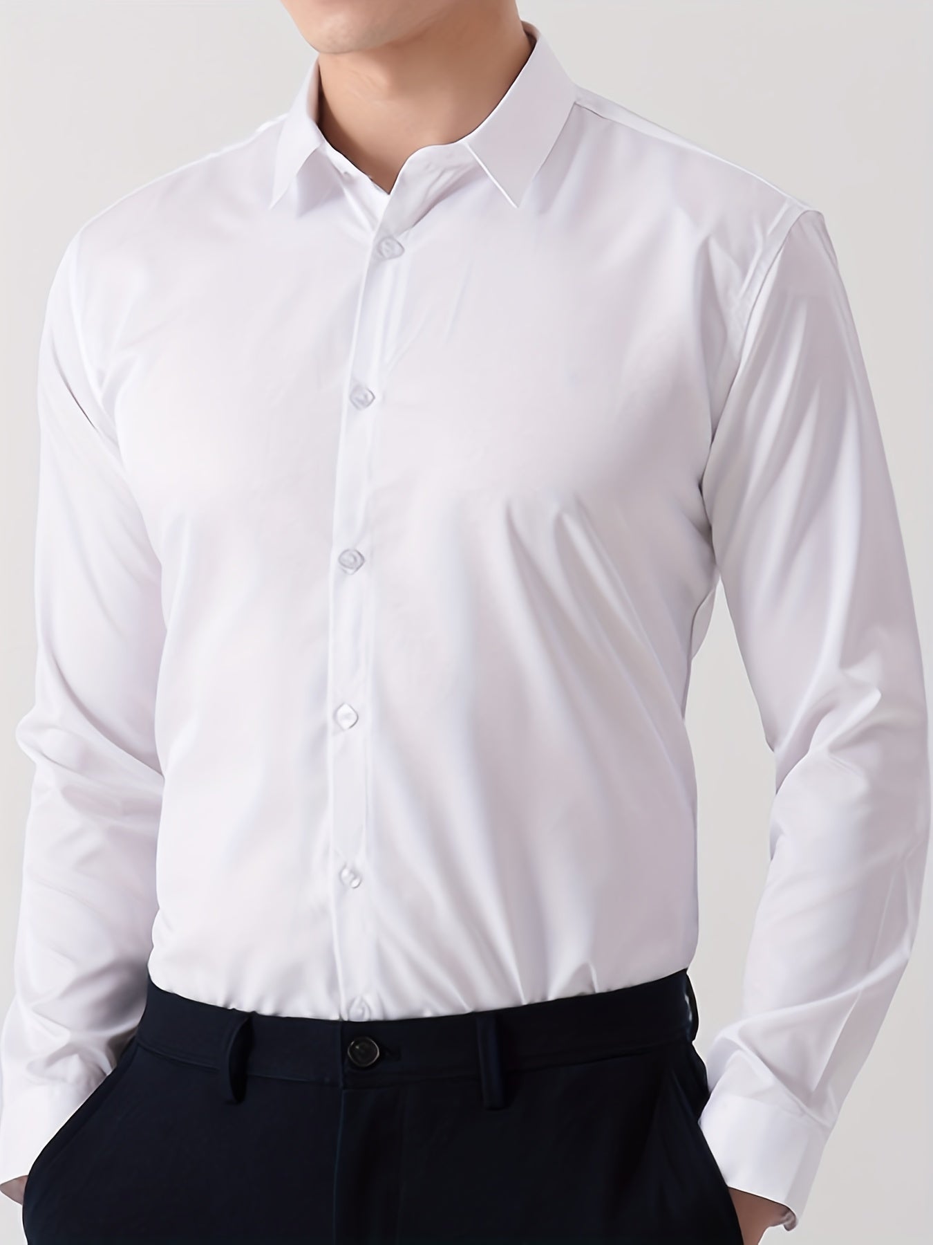 Men's Wrinkle-Resistant Lapel Shirt