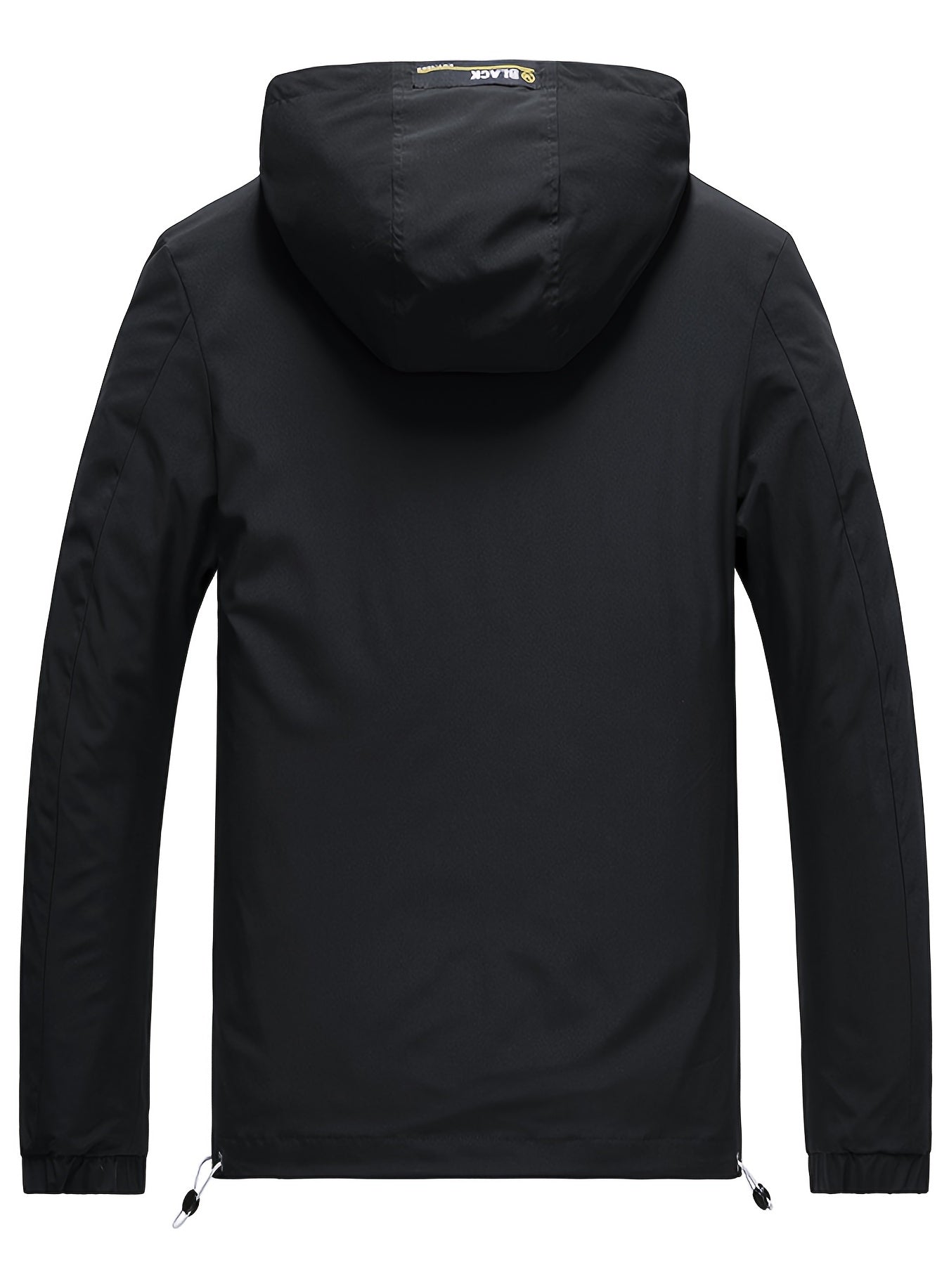 Men's Casual Drawstring Hooded Jacket with Pockets