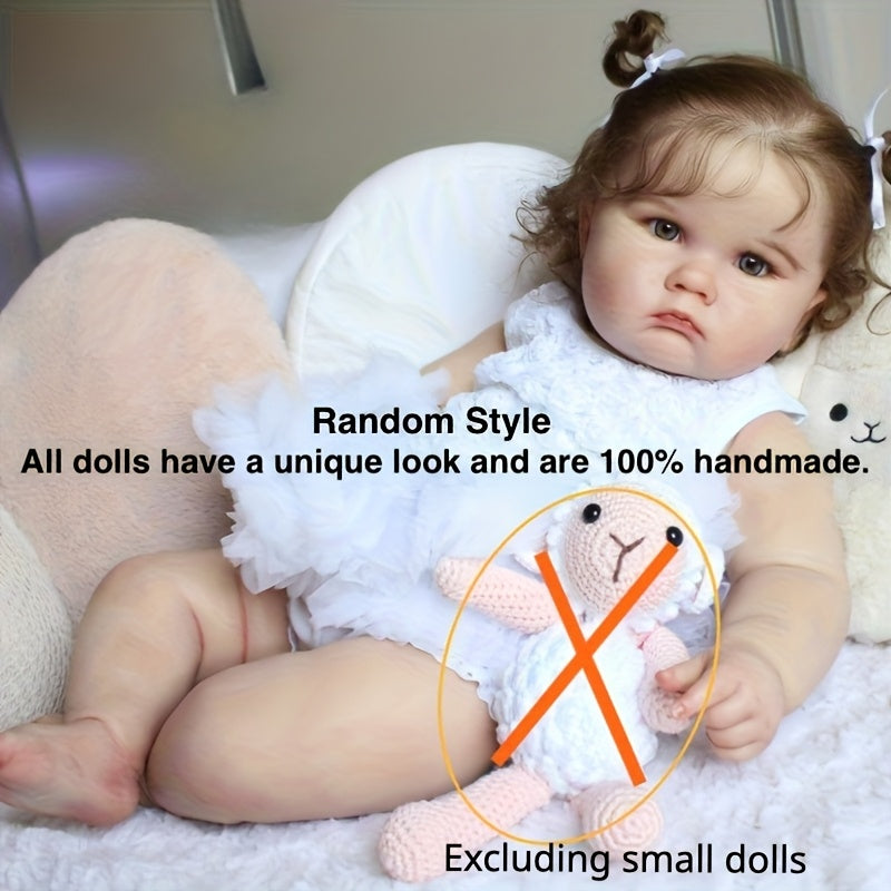 Realistic 24in Reborn Baby Doll with 3D Painted Skin & Vascular Vein