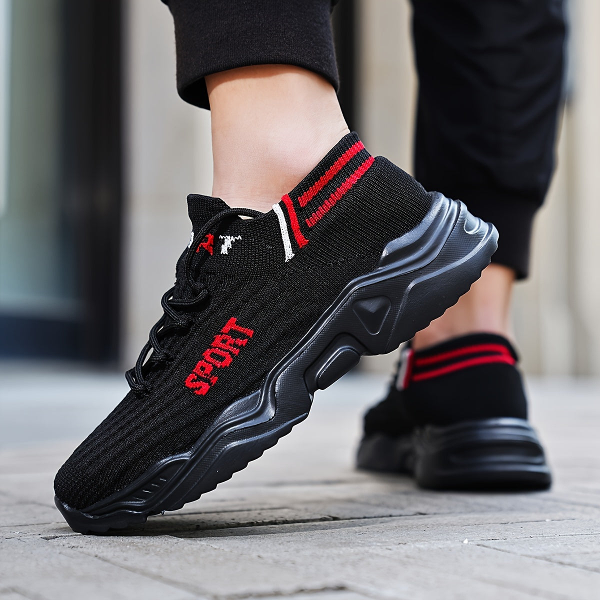 Men's Chunky Shoes Soft Sole Breathable Sneakers For Outdoor Activities