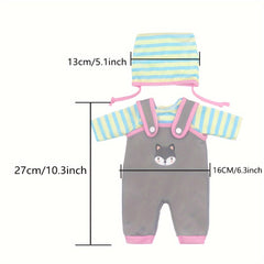 Onesie Outfit Set for 12-15 Inch Reborn Dolls & 30 Cm Dolls