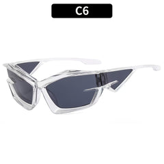 Futuristic Irregular Shape Tech Sunglasses