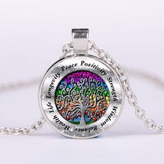 Tree Of Life Round Pendant Necklace for Kids