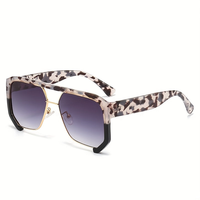 Fashionable Irregular Semi-rimless Sunglasses for Outdoor Activities