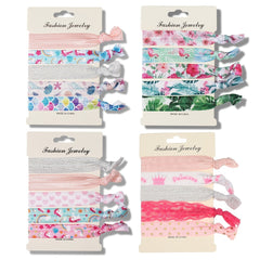 No Crease Ribbon Elastic Ponytail Holder Hair Ties Hair Styling Accessories