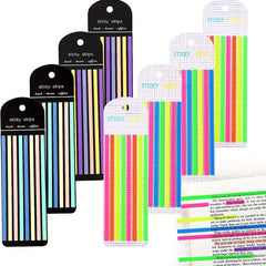 Highlighter Tape 8 Sets Page Marking Label Transparent Fluorescent Note