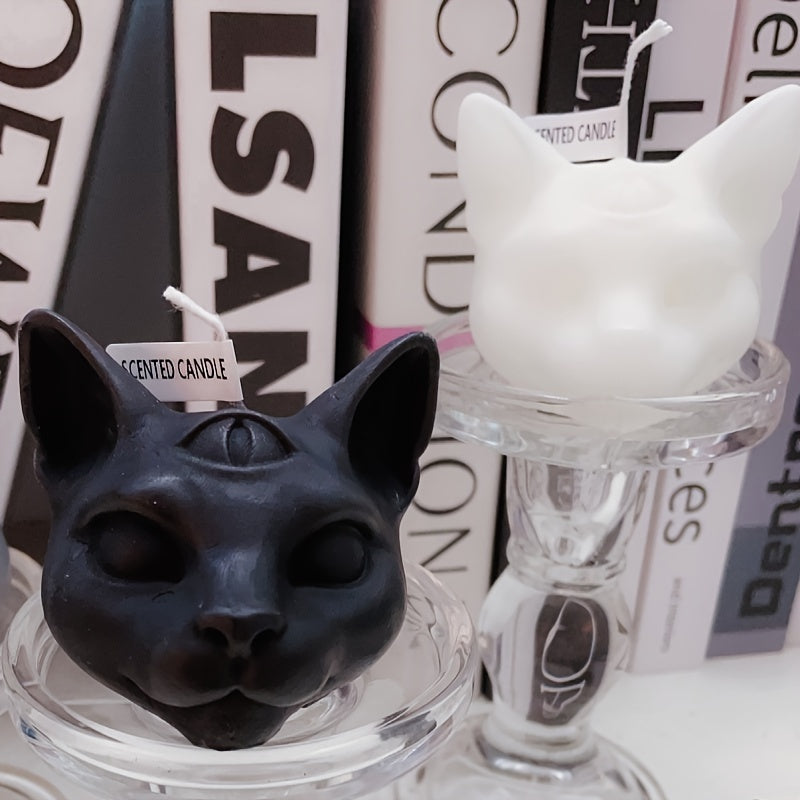 Halloween Three Eyes Cat Aromatherapy Candle