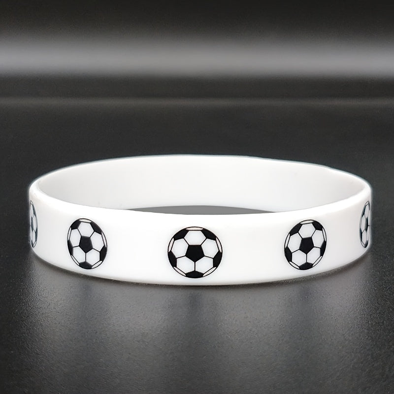 Unisex Soccer Football Silicone Bracelet - Sporty Fan Gift