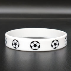 Unisex Soccer Football Silicone Bracelet - Sporty Fan Gift