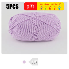 5pcs 100 Soft Acrylic Yarn for Crocheting & Knitting DIY Projects