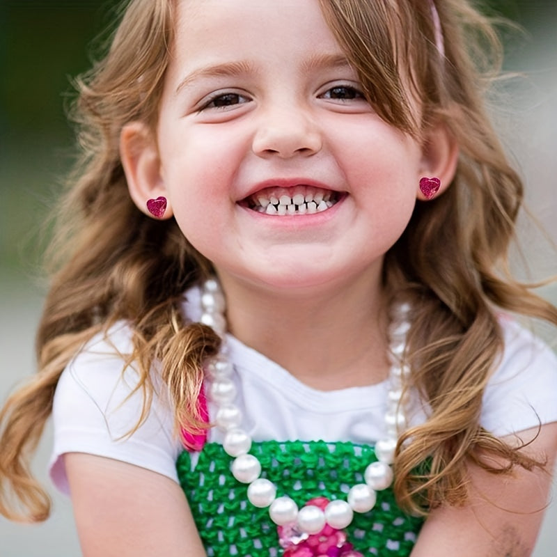 Kids Sticky Earrings 3D Gems Stickers Glitter Crystal Sticker Earrings For Girls