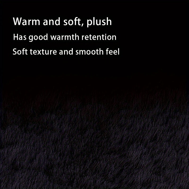 3pcs Winter Car Seats Pad Thickened Plush Warm Car Seats Cushion