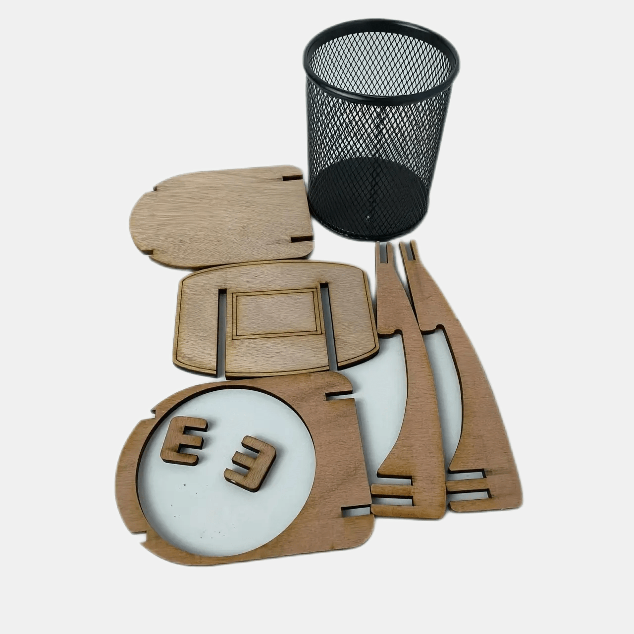 Mini Basketball Stand with Tube Storage Rack Pen Holder - School Teacher's Gift