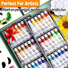 Acrylic Dye Set 12 18 24 5ml Water proofable Artistic Adult Artist