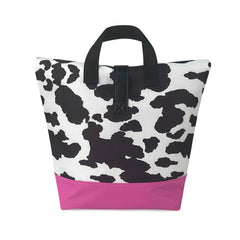 Leopard Cow Print Thermal Bag Portable Foldable Insulation