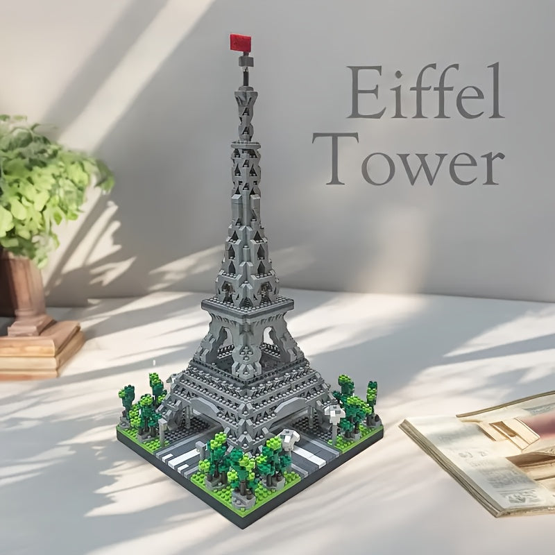 Eiffel Tower Building Blocks Set Educational Toy ABS Material Mixed Colors