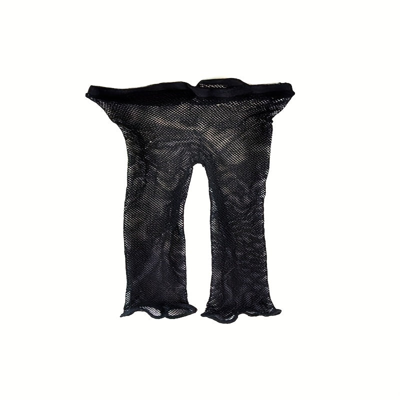  Fishnet Biker Shorts High Waist Hollow Out Stockings