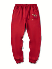 Raccoon In The Pocket Drawstring Joggers Men's Sweatpants