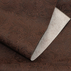 Bump Textured Faux Leather Roll Swirls Pattern - 29.97x139