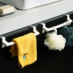 Over Cabinet Door Towel Hanging Rack Kitchen Bathroom Shelf