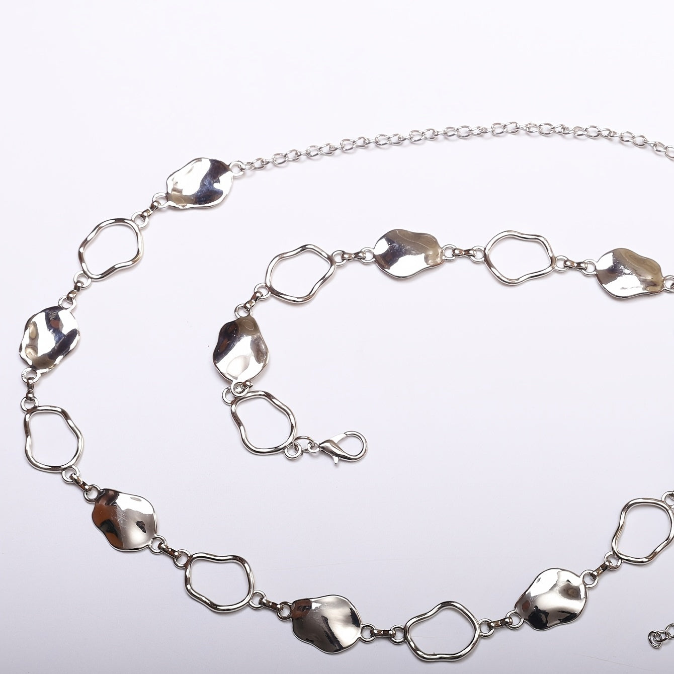 elegant Hollow Waist Chain - Women's Silvery Chain