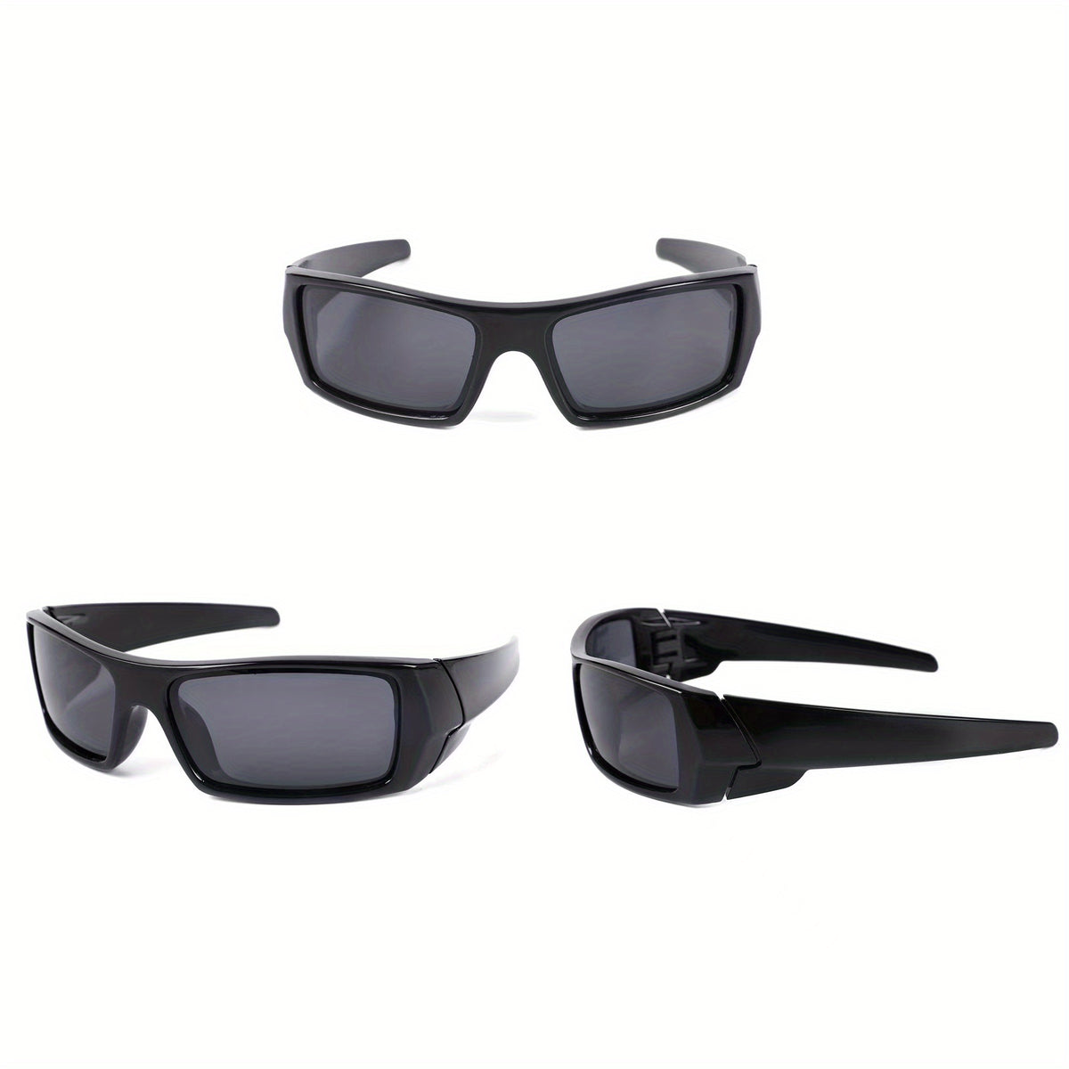Men's Polarized Square Sunglasses Sports Cycling Fishing UV 400 with Case