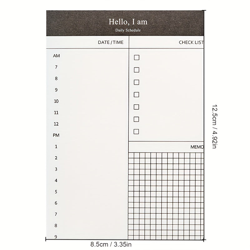 50 Sheets Memo Book Desktop Schedule Notepad Business Plan Office Supplies