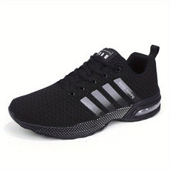 Men's Lace Up Sneakers With Air Cushion Athletic Shoes