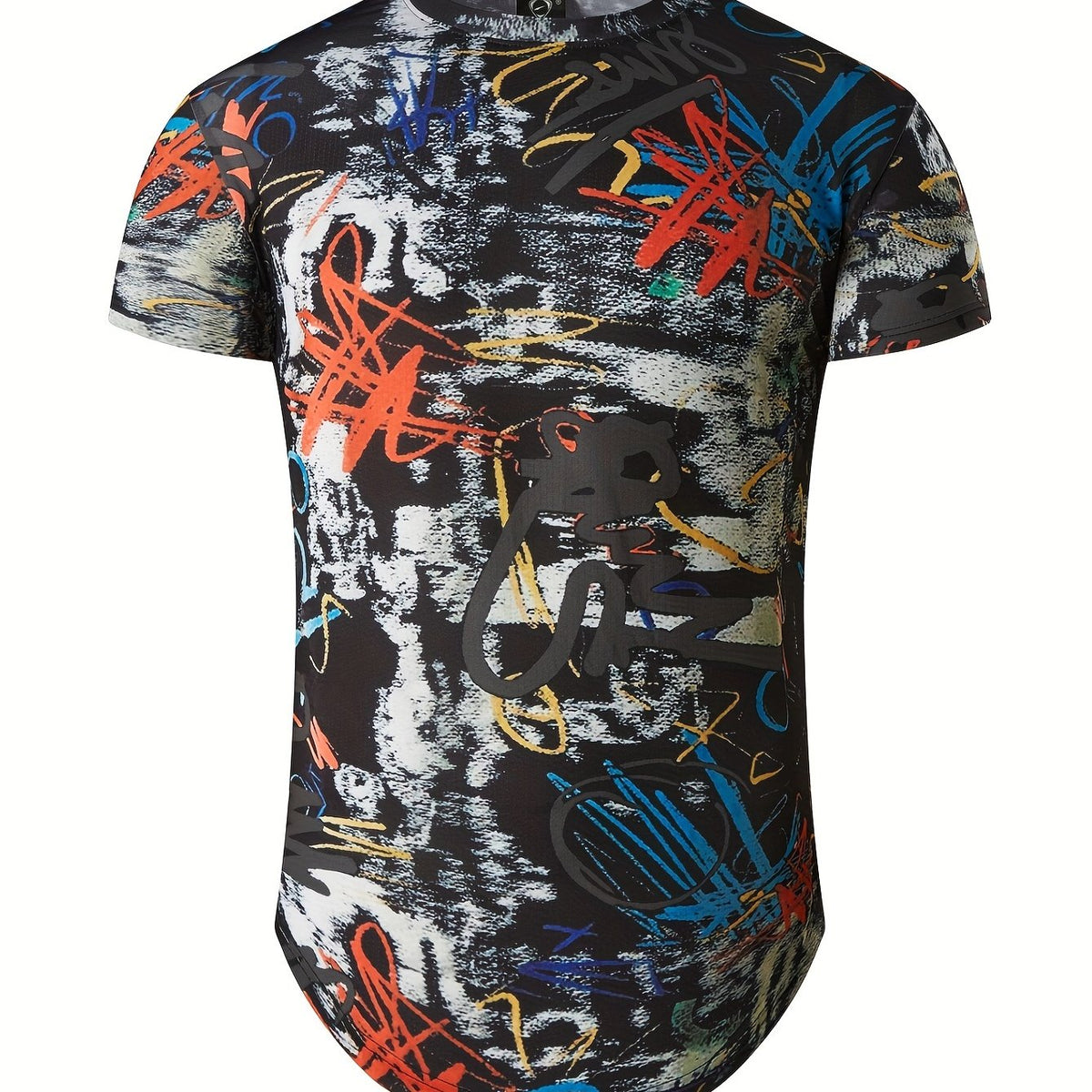 Men's Doodle Graphic T Shirt for Summer Adventures