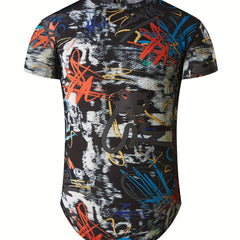 Men's Doodle Graphic T Shirt for Summer Adventures