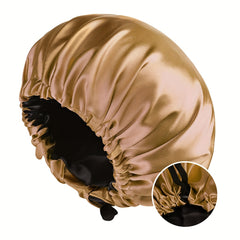 Adjustable Silk Bonnet for Curly Hair - Large Satin Lined Sleep Cap