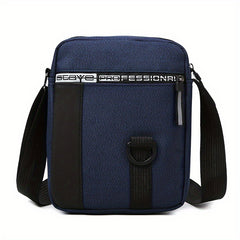 Mini Canvas Crossbody Bag Letter Zipper Mobile Phone Bag